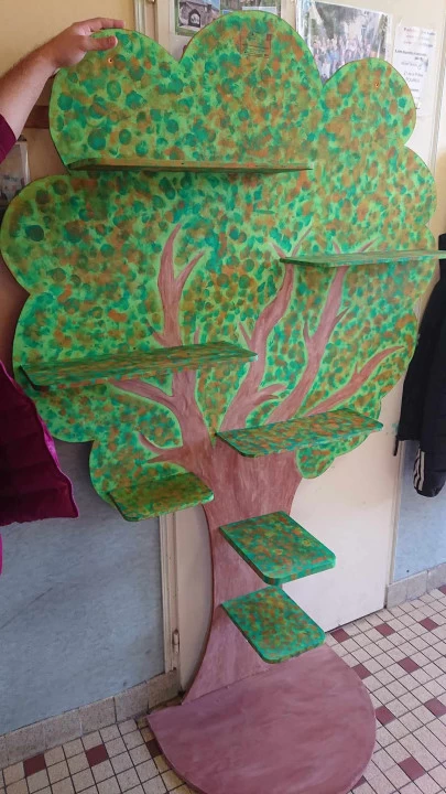 Une étagère aux couleurs de l'automne