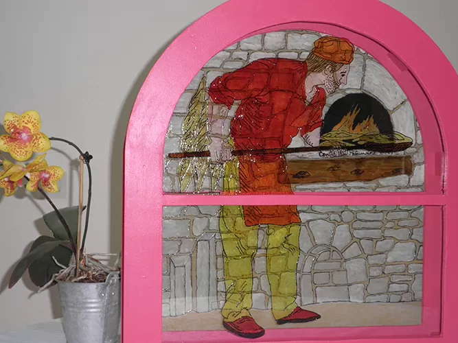 PEINTURE SUR VERRE