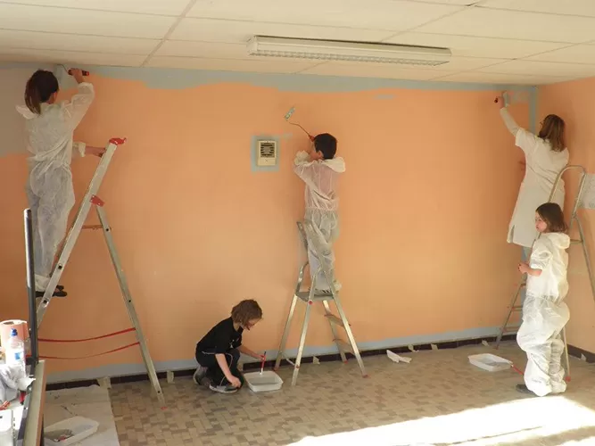 Fresque sur mur