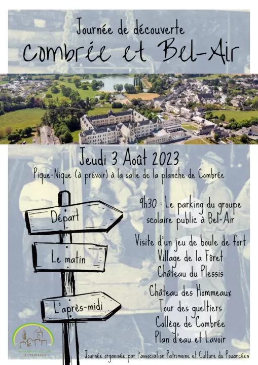 Affiche de la journée de découverte de Combrée et de Bel-Air