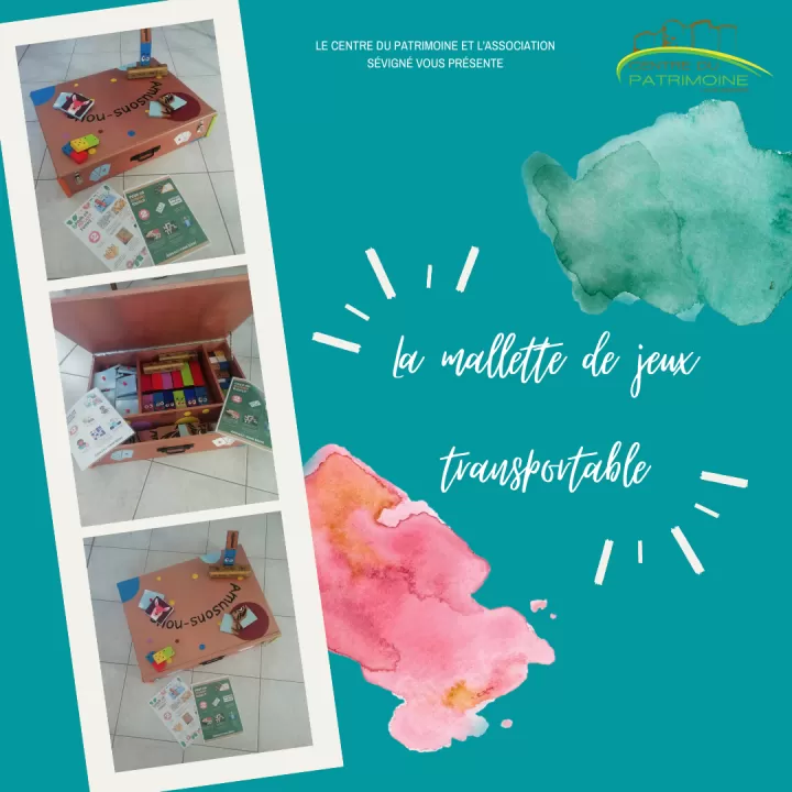 l'Association Sévigné et leur mallette de jeux transportable!