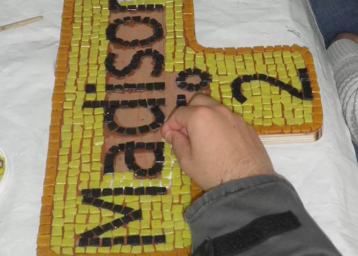 Signalétique en mosaïque