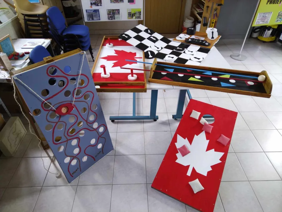 Jeux en bois réalisés par les 3ÈME de la MFR de Segré