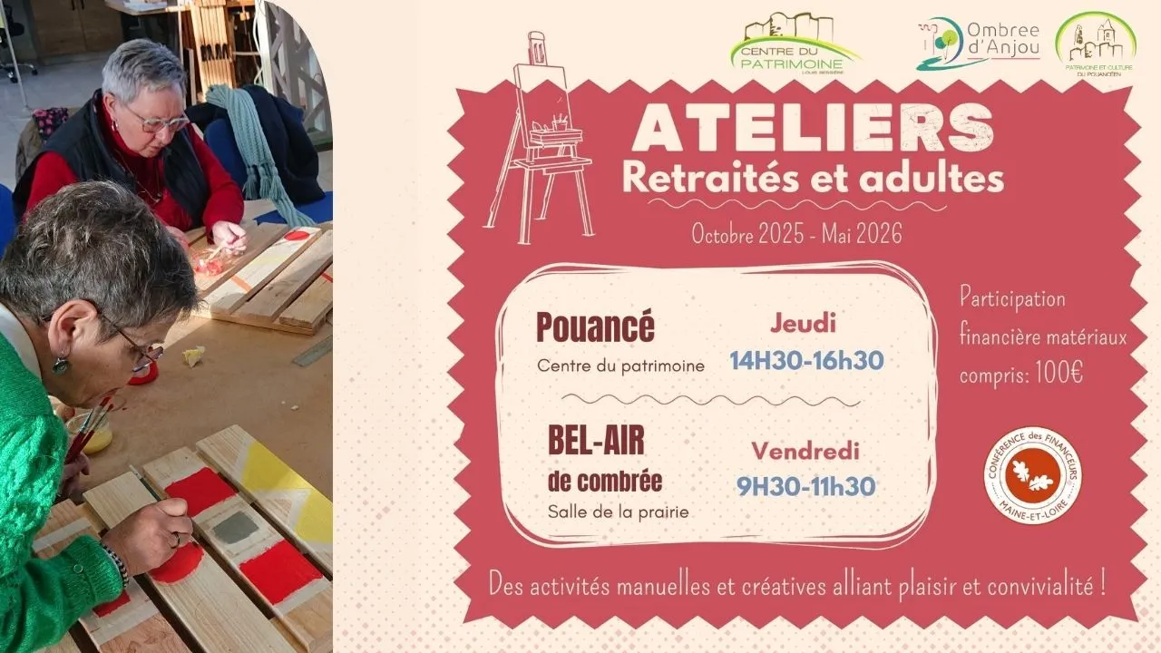 Ouverture des inscriptions aux ateliers retraités et adultes 2025-2026