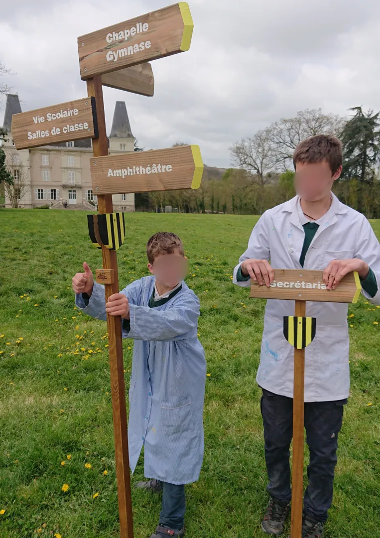 création d’une signalétique en bois avec la classe extraordinaire de Orveau , image 6